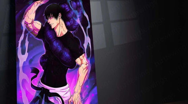 Toji Fushiguro: The Sorcerer Killer Metal Poster - TURTLEWINGS