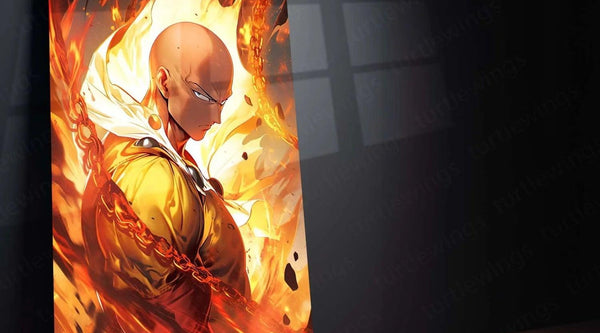 Saitama: The One-Punch Man Metal Poster - TURTLEWINGS