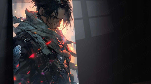 Levi Ackerman: Humanity's Strongest Soldier Metal Poster - TURTLEWINGS