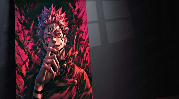 Ryomen Sukuna Metal Poster: The King of Curses - TURTLEWINGS