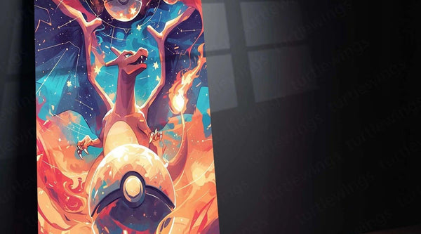 Charizard: The Legendary Fire-Type Metal Poster - TURTLEWINGS