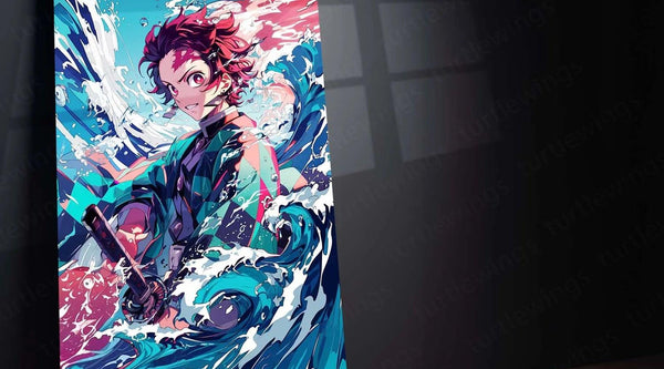 Tanjiro Kamado Metal Poster: Become a Demon Slayer - TURTLEWINGS