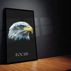 Urban aesthetic Metal Poster | Discipline, Execute, Focus – Motivational 3-Piece Metal Poster Set Fox Egale Lion | With Frame - TURTLEWINGS