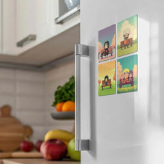 Anime Fridge Magnet Pack – Naruto, Sasuke, Kakashi & Friends (Set of 4)