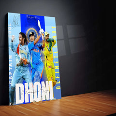Cricket Metal Poster | MS Dhoni Thala 07 Metal Poster – The Heart of Chennai Super Kings 1 - TURTLEWINGS