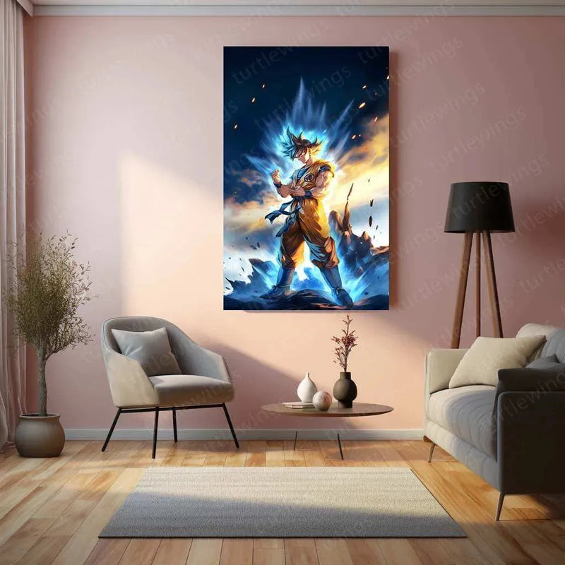 Goku – DbZ Metal Poster 1 - TURTLEWINGS
