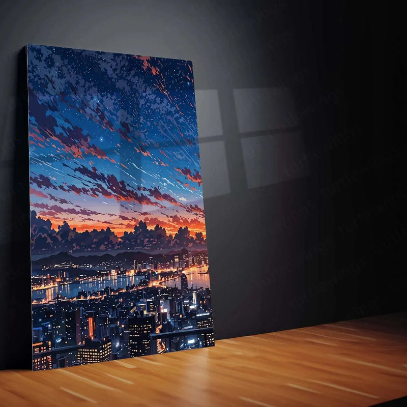 Urban aesthetic Metal Poster | Aesthetic Split Image Set of 3 Metal Posters – Modern & Minimalist Wall Art - TURTLEWINGS