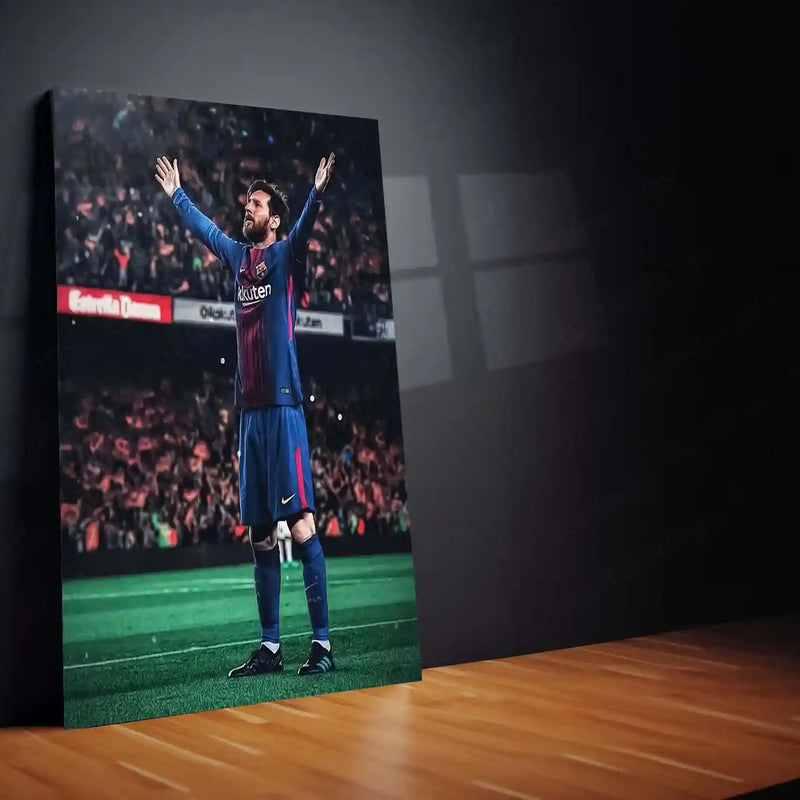 ⚽ Lionel Messi Metal Frame Poster | Football Legend Wall Art for True Fans - TURTLEWINGS
