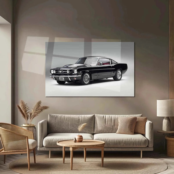 Car Metal Poster | 1965 Ford Mustang Fastback Metal Poster – Classic Muscle Car Wall Art - TURTLEWINGS