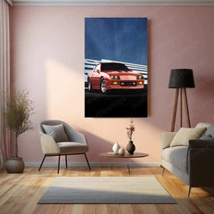 1987 Chevrolet Camaro Z28 IROC-Z Metal Poster | Classic Muscle Car Wall Art Description: - TURTLEWINGS