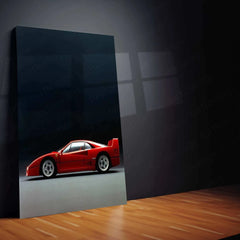 1987 Ferrari F40 Metal Poster | Iconic Supercar Wall Art - TURTLEWINGS