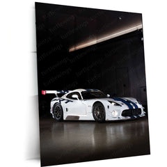 2014 Dodge SRT Viper GT3 Metal Poster | Legendary American Race Car Wall Art - TURTLEWINGS