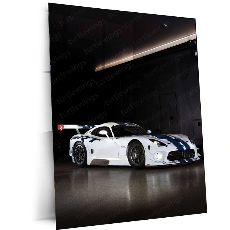 2014 Dodge SRT Viper GT3 Metal Poster | Legendary American Race Car Wall Art - TURTLEWINGS