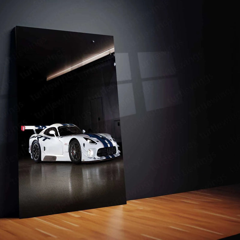 2014 Dodge SRT Viper GT3 Metal Poster | Legendary American Race Car Wall Art - TURTLEWINGS