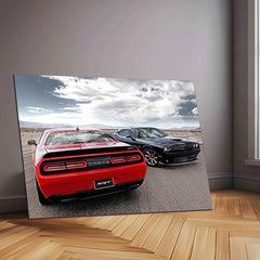 2015 Dodge Challenger SRT Hellcat Metal Poster | Iconic Muscle Car Wall Art - TURTLEWINGS