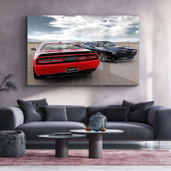 2015 Dodge Challenger SRT Hellcat Metal Poster | Iconic Muscle Car Wall Art - TURTLEWINGS