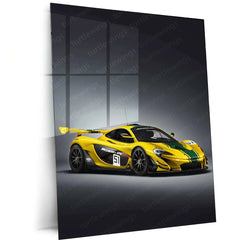 2015 McLaren P1 GTR Metal Poster | Hypercar Performance & Luxury Wall Art - TURTLEWINGS