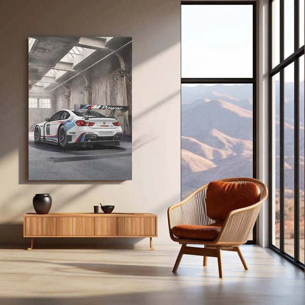 2016 BMW M6 GT3 Metal Poster | Racing Excellence & High-Performance Car Art - TURTLEWINGS