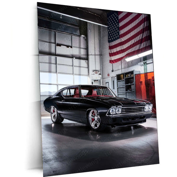 2016 Chevrolet Chevelle Slammer Concept Metal Poster | Classic Muscle Car Art - TURTLEWINGS