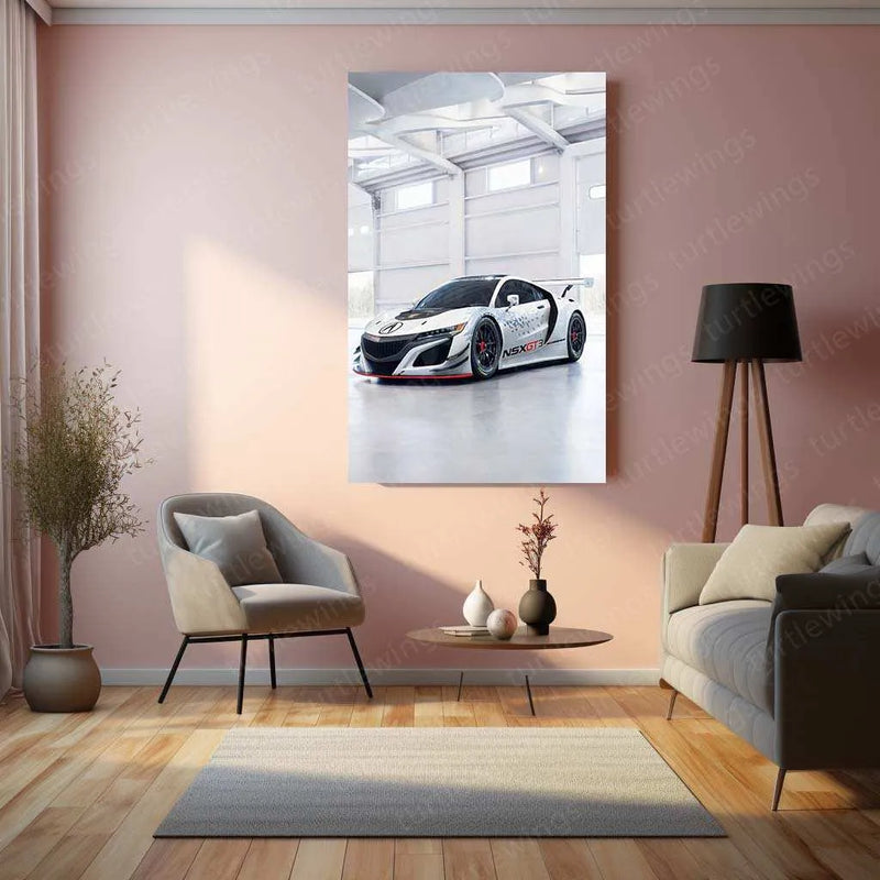 2017 Acura NSX GT3 Metal Poster | Precision Engineering & Motorsport Art - TURTLEWINGS