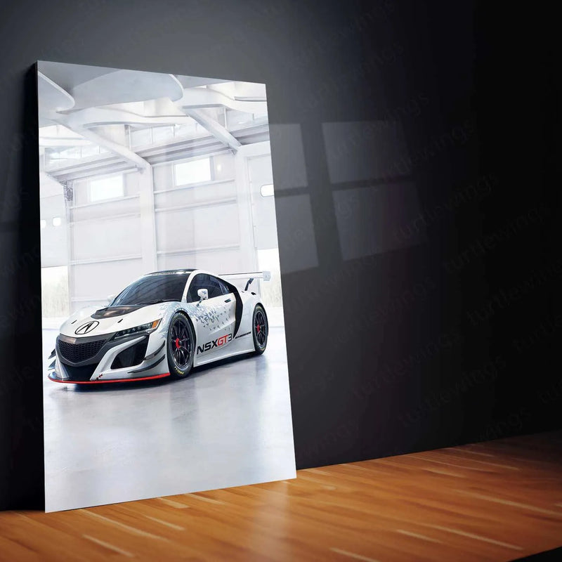 2017 Acura NSX GT3 Metal Poster | Precision Engineering & Motorsport Art - TURTLEWINGS