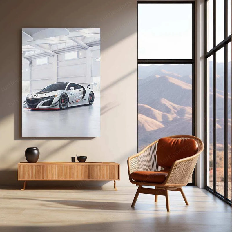 2017 Acura NSX GT3 Metal Poster | Precision Engineering & Motorsport Art - TURTLEWINGS