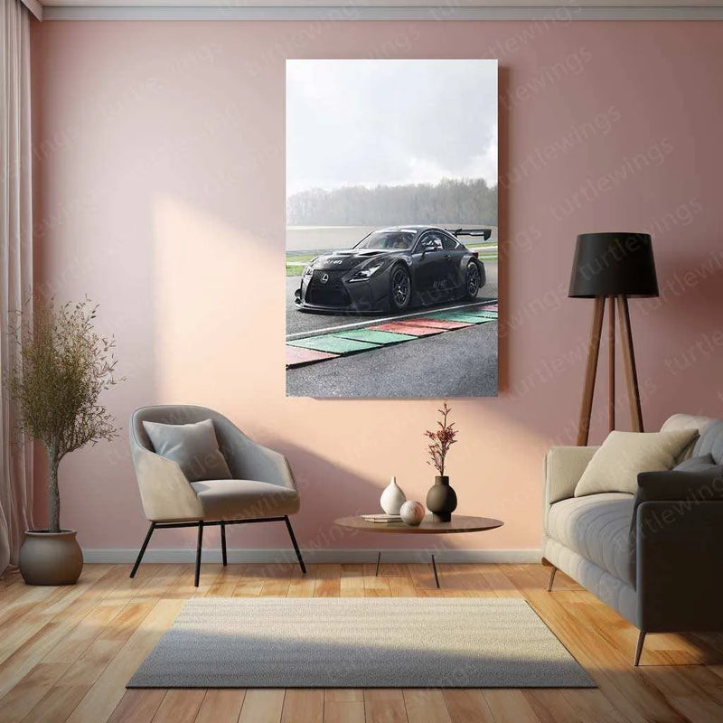 2017 Lexus RC F GT3 Metal Poster | High-Performance Racing Art & Car Decor - TURTLEWINGS