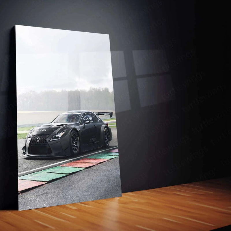 2017 Lexus RC F GT3 Metal Poster | High-Performance Racing Art & Car Decor - TURTLEWINGS
