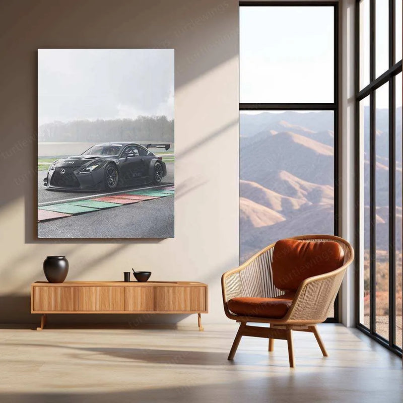 2017 Lexus RC F GT3 Metal Poster | High-Performance Racing Art & Car Decor - TURTLEWINGS