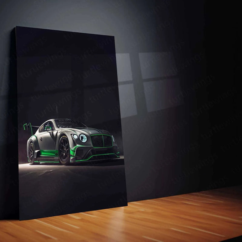 2018 Bentley Continental GT3 Metal Poster | Luxury Racing Car Art & High-Performance Decor - TURTLEWINGS