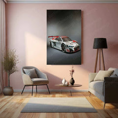 2019 Audi R8 LMS GT3 Metal Poster | High-Performance Sports Car Art & Racing Enthusiast Decor - TURTLEWINGS