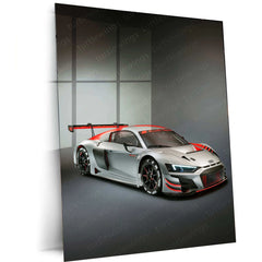 2019 Audi R8 LMS GT3 Metal Poster | High-Performance Sports Car Art & Racing Enthusiast Decor - TURTLEWINGS