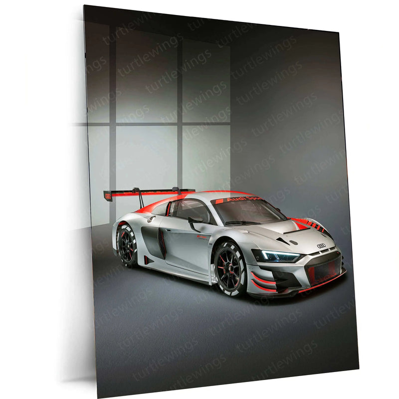 2019 Audi R8 LMS GT3 Metal Poster | High-Performance Sports Car Art & Racing Enthusiast Decor - TURTLEWINGS