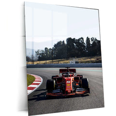 2019 Formula 1 Ferrari SF90 Metal Poster | Iconic Ferrari F1 Car Art & Motorsport Decor - TURTLEWINGS