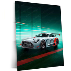 2022 Mercedes-AMG GT3 Edition 55 Metal Poster | Luxury Motorsport Art - TURTLEWINGS