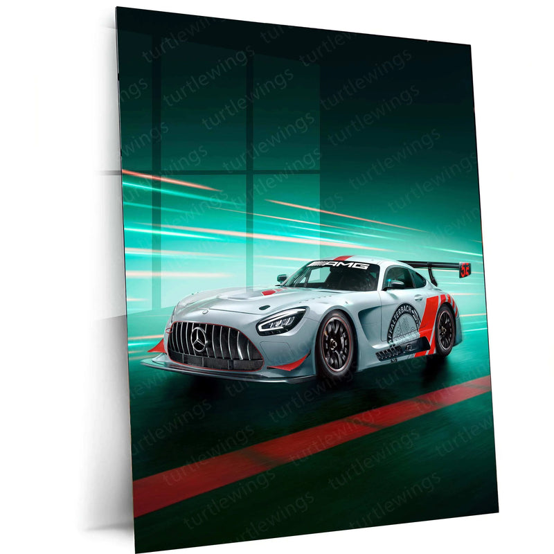 2022 Mercedes-AMG GT3 Edition 55 Metal Poster | Luxury Motorsport Art - TURTLEWINGS
