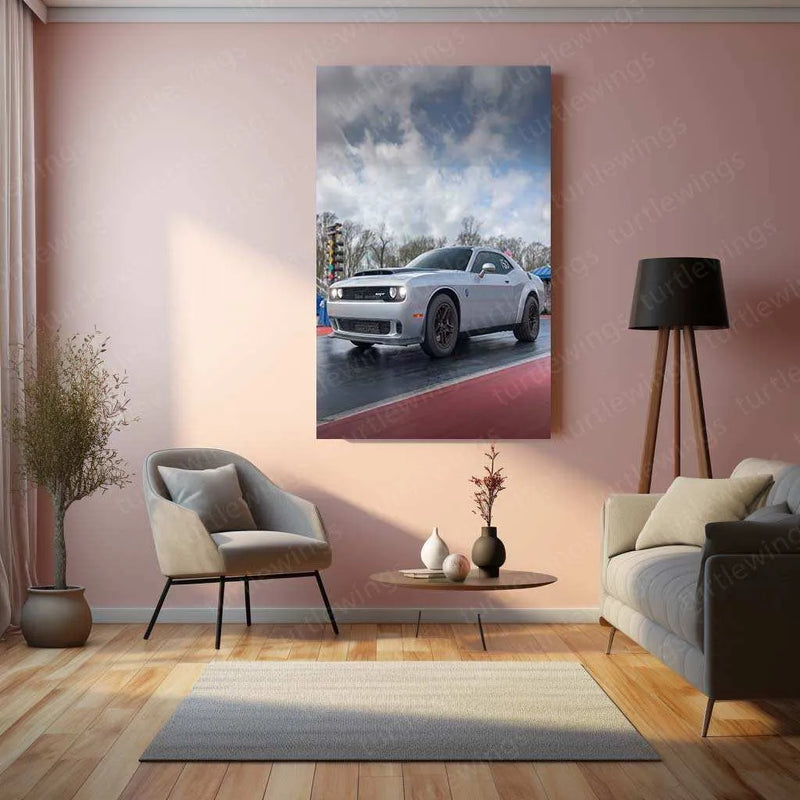 2023 Dodge Challenger SRT Demon 170 Metal Poster | Ultimate Muscle Car Art - TURTLEWINGS