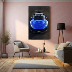 2023 Maserati GT2 Racecar Metal Poster | High-Performance Racing Car Wall Art - TURTLEWINGS