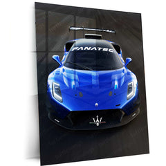 2023 Maserati GT2 Racecar Metal Poster | High-Performance Racing Car Wall Art - TURTLEWINGS