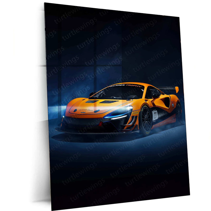 2023 McLaren Artura Trophy Metal Poster | Luxury Supercar Wall Art - TURTLEWINGS