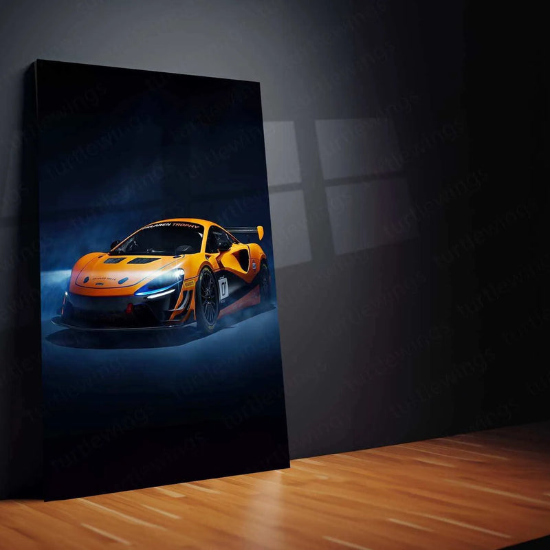 2023 McLaren Artura Trophy Metal Poster | Luxury Supercar Wall Art - TURTLEWINGS