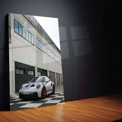 2023 Porsche 911 GT3 RS Metal Poster | High-Performance Sports Car Art Print - TURTLEWINGS