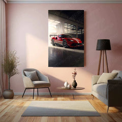 2024 Ferrari 296 Challenge (005) Metal Poster | High-Performance Racing Art - TURTLEWINGS