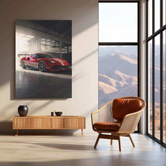 2024 Ferrari 296 Challenge (005) Metal Poster | High-Performance Racing Art - TURTLEWINGS