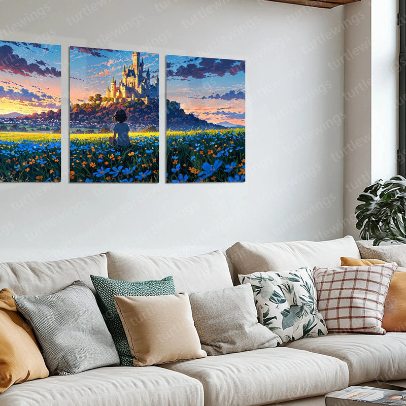 Urban aesthetic Metal Poster | Aesthetic Split Image Set of 3 Metal Posters – Modern & Minimalist Wall Art 1 - TURTLEWINGS