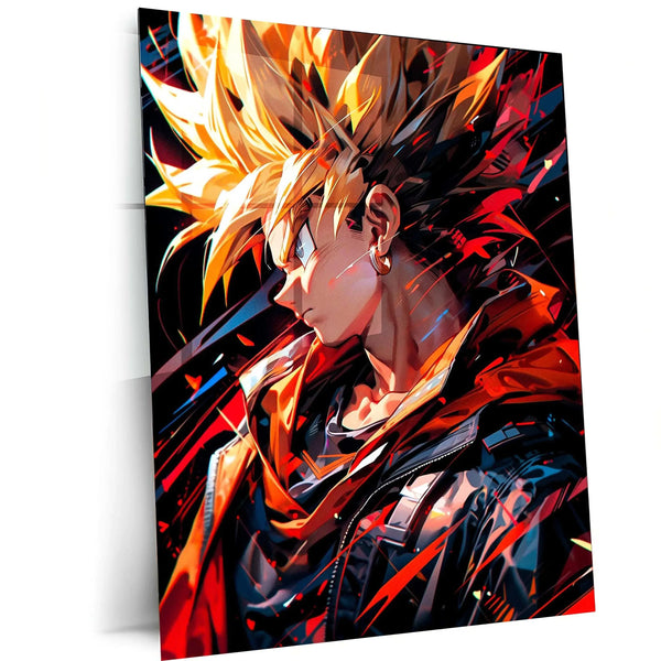 Dragon Ball Z Metal Poster | Super Saiyan Battle Art | Anime Wall Deco ...