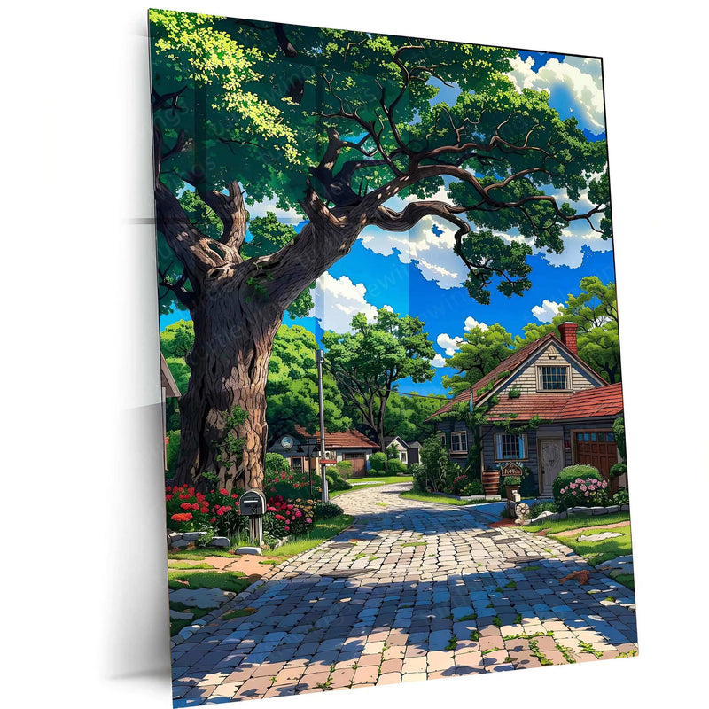 Nature Metal Poster | Scenic Landscape Wall Art | Tranquil Outdoor Decor - TURTLEWINGS