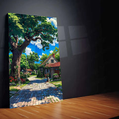 Nature Metal Poster | Scenic Landscape Wall Art | Tranquil Outdoor Decor - TURTLEWINGS