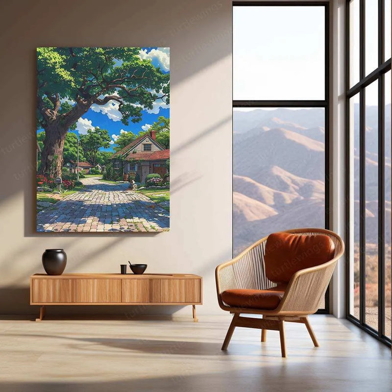 Nature Metal Poster | Scenic Landscape Wall Art | Tranquil Outdoor Decor - TURTLEWINGS