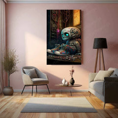 Astronaut Art Metal Poster | Space-Themed Wall Decor | Futuristic Sci-Fi Artwork 2 - TURTLEWINGS